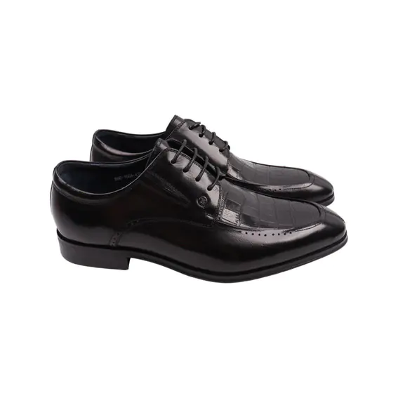Туфли мужские Brooman черные натуральная кожа 897-22DT фото 1 — интернет-магазин Tapok