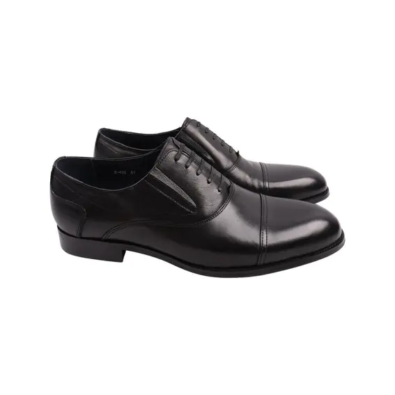 Туфли мужские Brooman черные натуральная кожа 898-22DT фото 1 — интернет-магазин Tapok