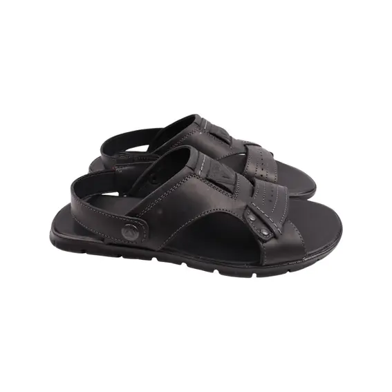 Сандалии мужские Maxus shoes черные натуральная кожа 107-22LBC фото 1 — интернет-магазин Tapok