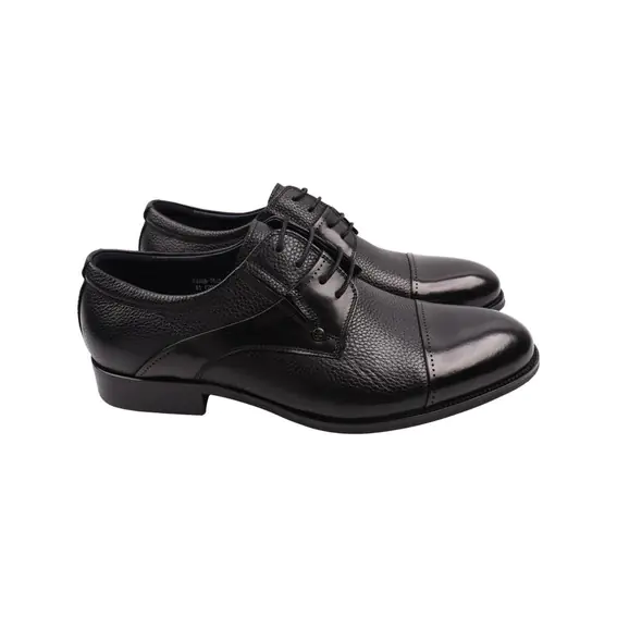 Туфлі чоловічі Lido Marinozi чорні натуральна шкіра 302-22DT фото 1 — інтернет-магазин Tapok