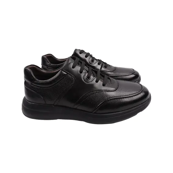 Мужские кроссовки Lido Marinozi черные натуральная кожа 303-22DTS фото 1 — интернет-магазин Tapok