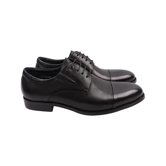 Туфли мужские Brooman черные натуральная кожа 901-22DT фото 1 — интернет-магазин Tapok