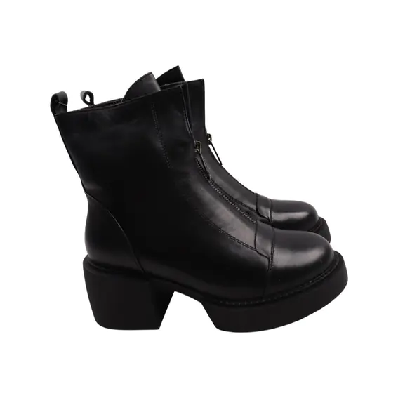 Черевики жіночі Farinni чорні натуральна шкіра 332-23ZHC фото 1 — інтернет-магазин Tapok