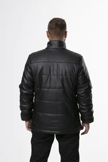 Куртка из кожзама черная 'Skipper' Intruder М фото 6 — интернет-магазин Tapok