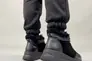 Кросівки жіночі замшеві чорні зі шкіряними вставками зимові Фото 5