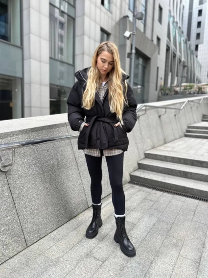 Ботинки женские кожаные черные зимние фото 15 — интернет-магазин Tapok