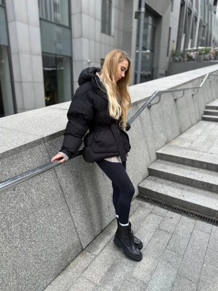 Ботинки женские кожаные черные зимние фото 16 — интернет-магазин Tapok