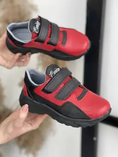 Дитячі кросівки шкіряні весна/осінь червоні Emirro 316 L Red Edition