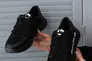 Підліткові кросівки шкіряні весняно-осінні чорні Monster ХАН чорна підошва Фото 2