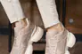 Жіночі кросівки шкіряні літні бежеві Yuves 3016 Перфорація Фото 6