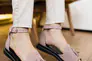 Женские босоножки замшевые летние розовые-черные Mkrafvt 0532 роз Фото 12