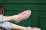 Женские лоферы замшевые весна/осень розовые Multi-shoes Piano Фото 2