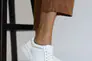 Жіночі кросівки шкіряні весняно-осінні білі Milord 1212 vogue Фото 3