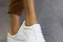 Жіночі кросівки шкіряні весняно-осінні білі Milord 1212 vogue Фото 5