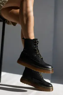 Женские ботинки кожаные зимние черные Lusi 108 чн