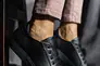 Жіночі кеди шкіряні весняно-осінні чорні Yuves 3344 на бежевой подкладке Фото 2