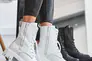 Жіночі черевики шкіряні зимові білі Emirro 1087-06 два замка на меху Фото 5