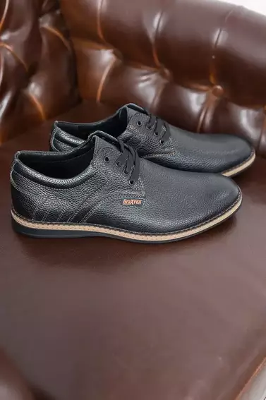 Чоловічі туфлі шкіряні весняно-осінні чорні Emirro 342 F фото 3 — інтернет-магазин Tapok