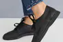 Жіночі туфлі шкіряні літні чорні Ydg 21257/1 перфорація на шнурках Фото 3
