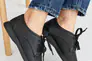 Женские туфли кожаные летние черные Ydg 21257/1 перфорация на шнурках Фото 4