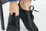 Жіночі туфлі шкіряні літні чорні Ydg 21257/1 перфорація на шнурках Фото 7