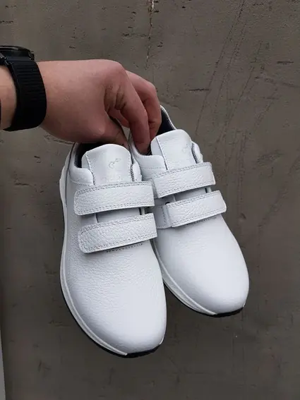Дитячі кросівки шкіряні весняно-осінні білі CrosSAV 39L фото 2 — інтернет-магазин Tapok