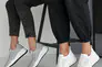 Жіночі кросівки шкіряні літні сірі Vladi 1765 перфорація Фото 10