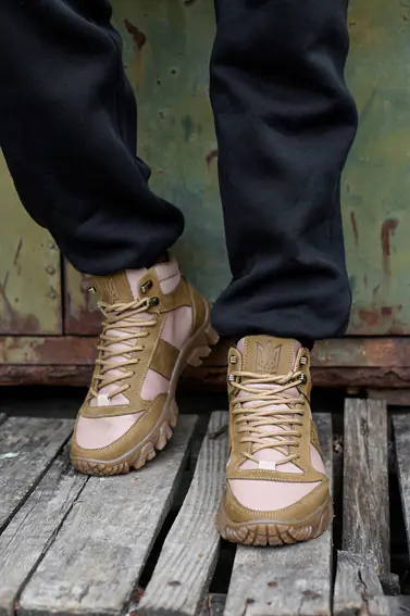 Мужские ботинки текстильные летние койот CrosSAV 21-31 Герб фото 2 — интернет-магазин Tapok