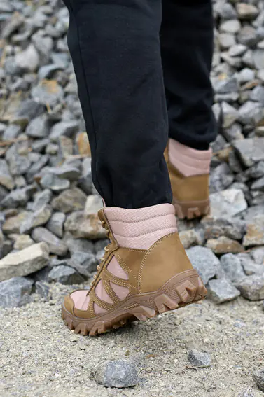 Мужские ботинки кожаные летние койот Emirro 08 фото 3 — интернет-магазин Tapok