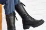 Женские ботинки кожаные зимние черные Marsela 206 на меху высокие Фото 5