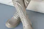 Женские ботинки кожаные зимние бежевые Marsela 206 на меху высокие Фото 5