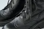 Женские ботинки кожаные весенне-осенние черные Udg 2327/1 на байке Фото 10
