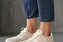 Жіночі кросівки шкіряні весняно-осінні молочні Yuves 207 із замшою Фото 7