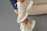 Женские кроссовки кожаные весенне-осенние молочные Yuves 207 с замшей Фото 11