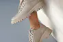 Женские туфли кожаные весенне-осенние бежевые Udg 2320/125 Фото 7