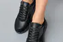 Женские кроссовки кожаные весенне-осенние черные Yuves 209 Фото 3