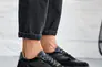Женские кроссовки кожаные весенне-осенние черные Yuves 209 Фото 9