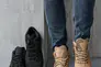 Мужские ботинки кожаные весенне-осенние песочные Yuves 122 Фото 4