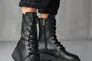 Женские ботинки кожаные весенне-осенние черные Yuves 142 байка Фото 1