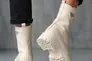 Жіночі черевики шкіряні весняно-осінні молочні Yuves 142 байка Фото 4
