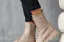 Женские ботинки кожаные весенне-осенние бежевые Yuves 142 байка Фото 3