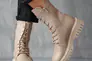 Жіночі черевики шкіряні весняно-осінні бежеві Yuves 142 байка Фото 4