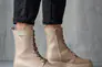 Жіночі черевики шкіряні весняно-осінні бежеві Yuves 142 байка Фото 5