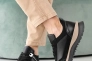 Жіночі кросівки шкіряні весняно-осінні чорні Yuves 145 Фото 6
