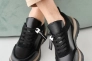 Женские кроссовки кожаные весенне-осенние черные Yuves 145 Фото 8