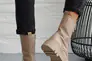 Женские ботинки кожаные весенне-осенние бежевые Yuves 149 байка Фото 4
