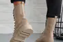 Жіночі черевики шкіряні весняно-осінні бежеві Yuves 149 байка Фото 6