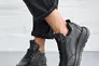 Женские кроссовки кожаные зимние черные Emirro 04 Фото 7