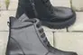 Жіночі черевики шкіряні весняно-осінні чорні Udg 2314/1 на байке Фото 3