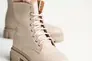Женские ботинки кожаные зимние бежевые Yuves 1270 Фото 2